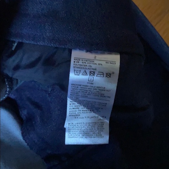 Old Navy Pixie crop blue chino pants size 2 - Picture 8 of 11